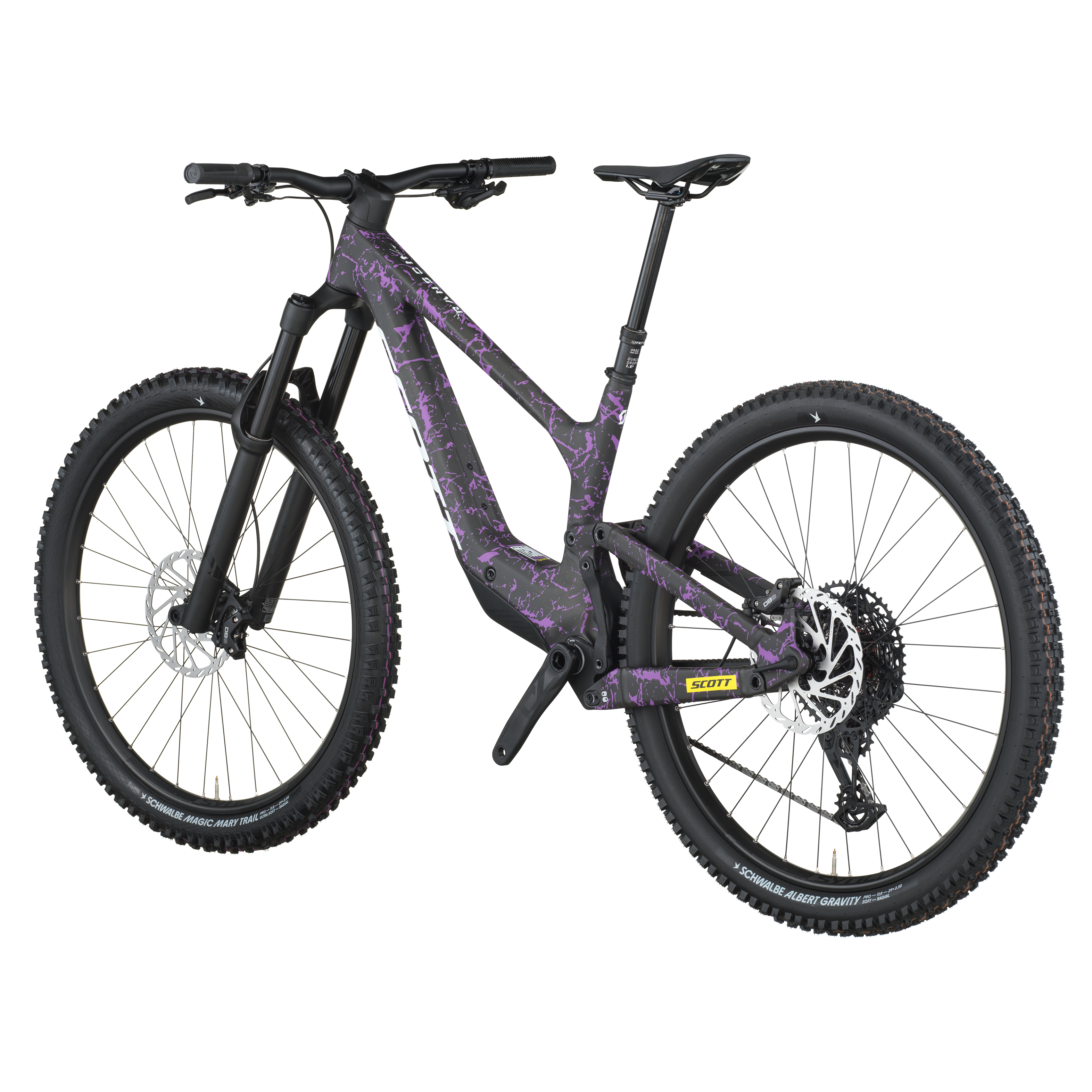 Scott Ransom 920 carbon zwart/crackle paars