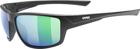 uvex Sportstyle 230 fietsbril Zwart Mat / Mirror Green