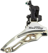 Shimano Tourney FD-TY300 voorderailleur klem hoog 3x6-/7-speed down pull zwart/zilver – aktuelle Variante