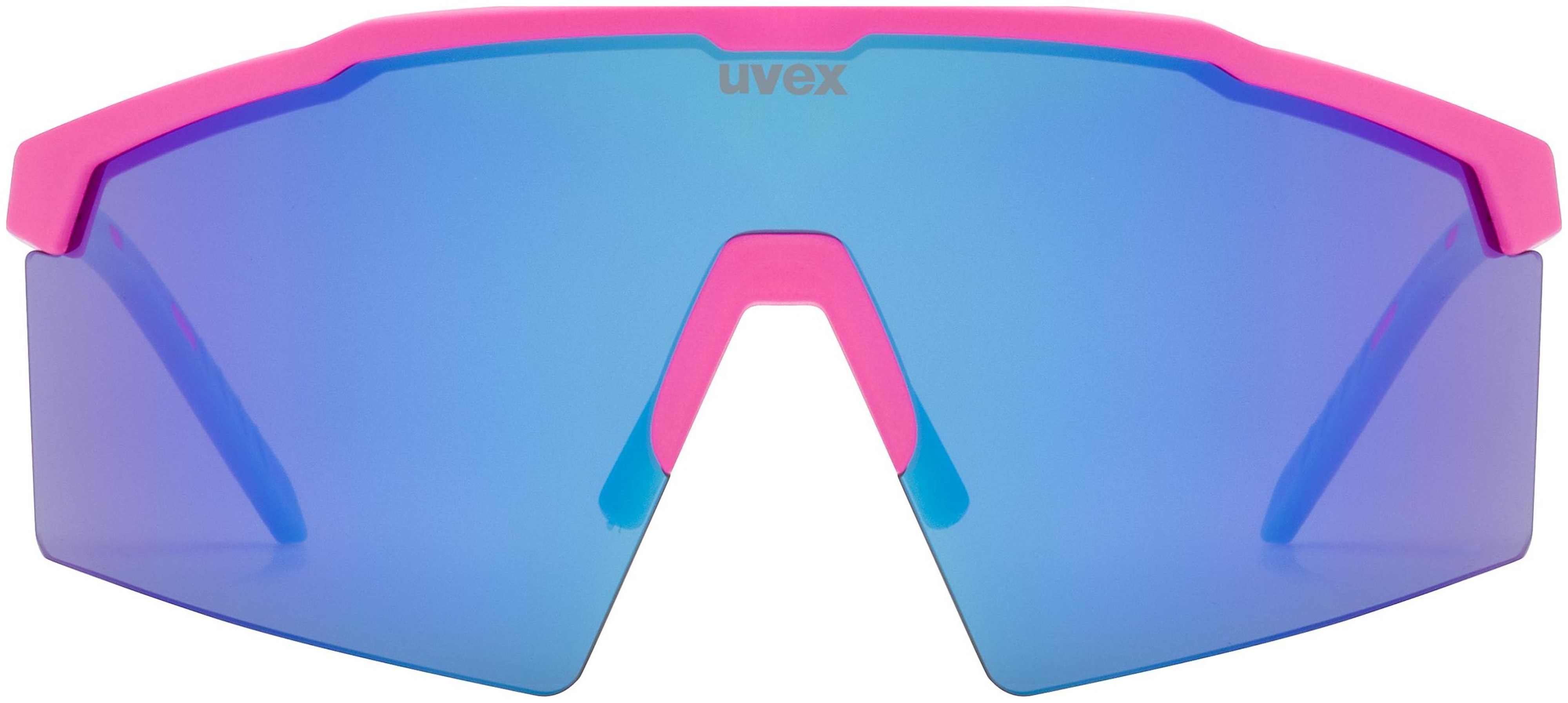 uvex Flowline fietsbril Roze Mat / Mirror Blue