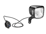 Busch + Müller Lumotec IQ-XL Voorlicht zwart/transparant