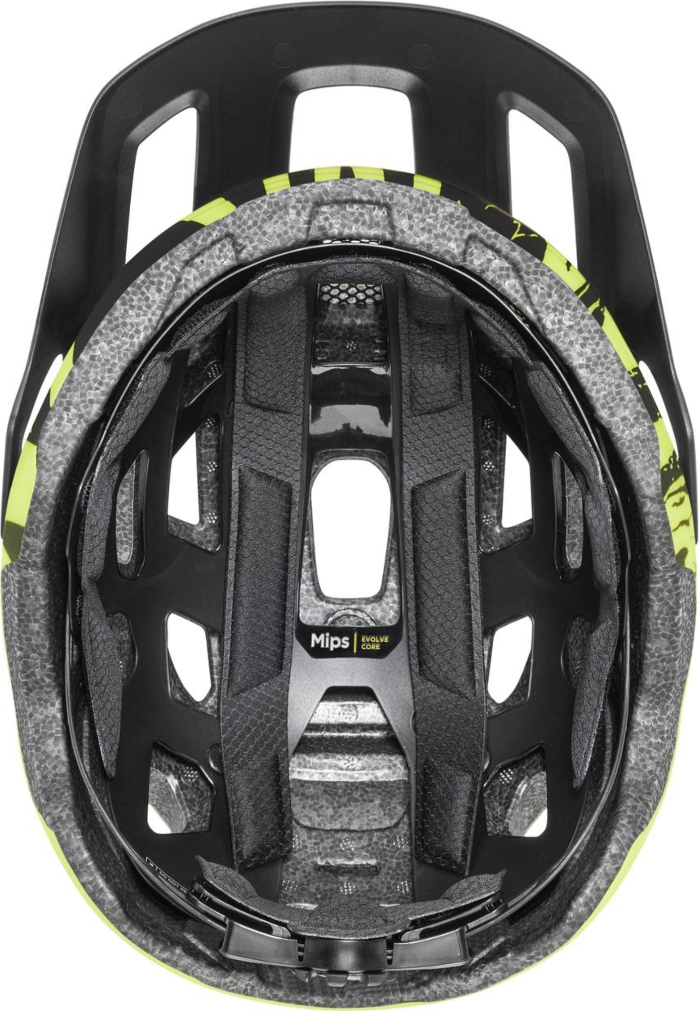 uvex React Jr. Mips Kinderhelm Lime - Zwart