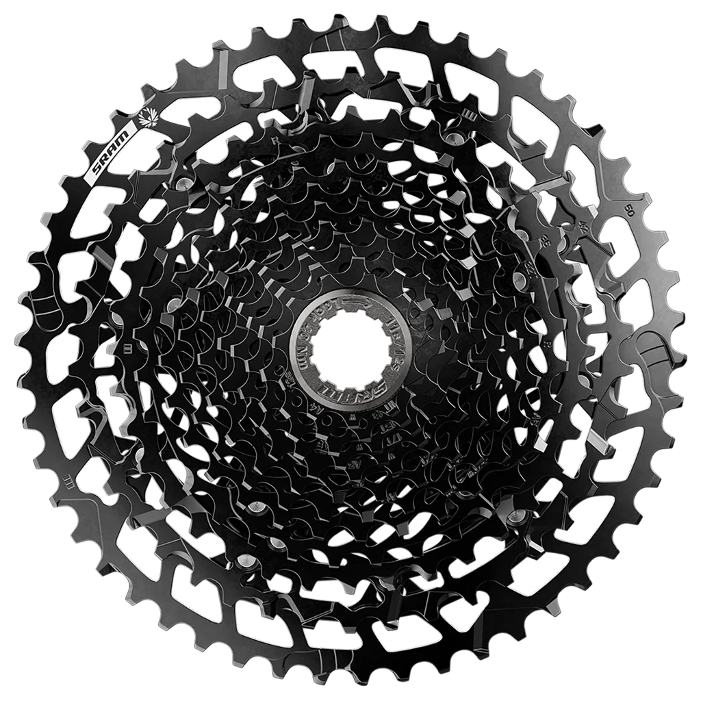 SRAM cassette PG-1210 2-voudig 11-50 tanden zwart