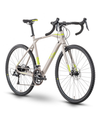 Raymon GravelRay 4.0 Unisex (2022) | Gravelbike | lichtgrijs / limoengroen / zwart – aktuelle Variante