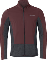VAUDE All Year Moab T-shirt met volledige ritssluiting heren rood/grijs
