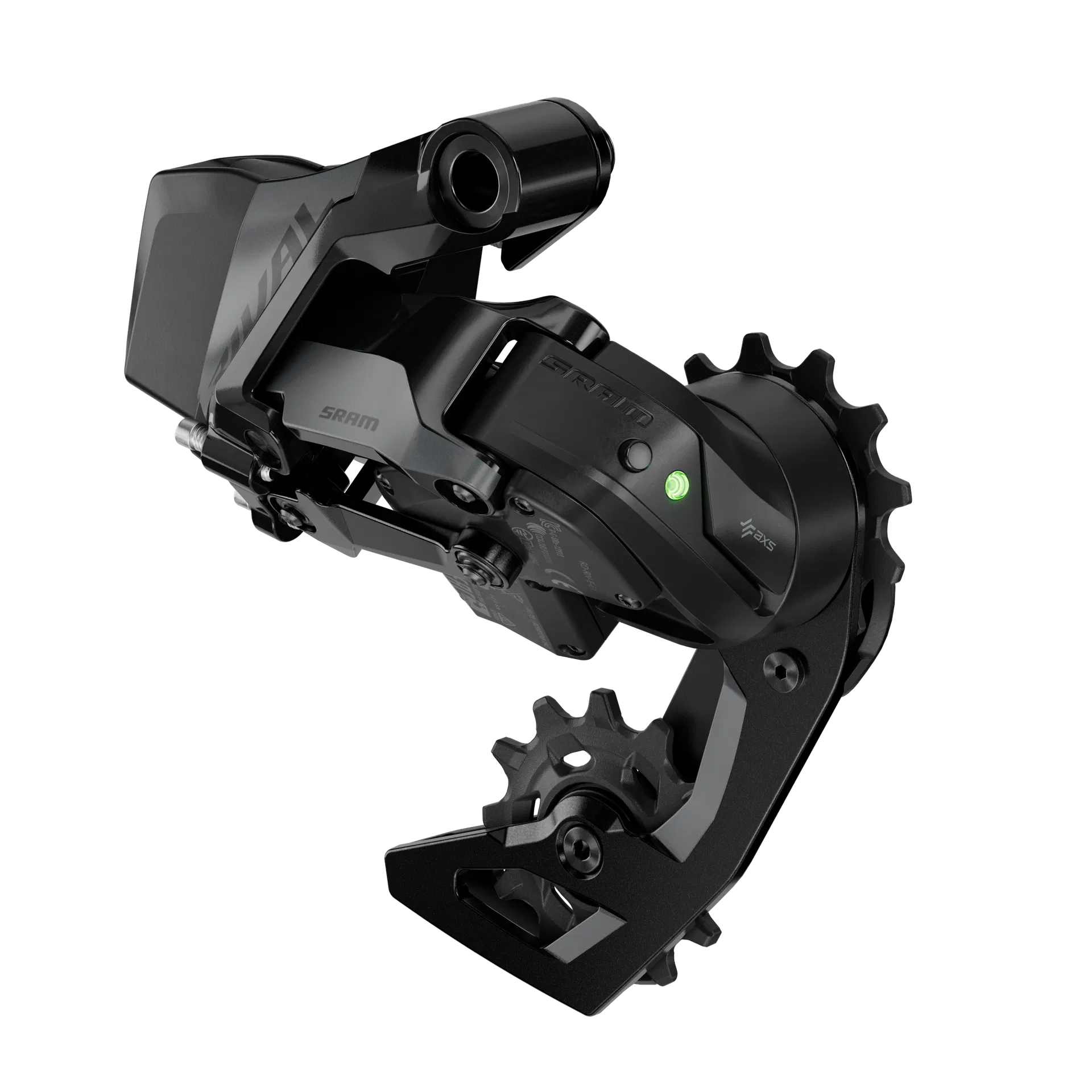 SRAM Rival AXS E1 Derailleur aanlasbaar zonder batterij 12-speed zwart zwart/grijs