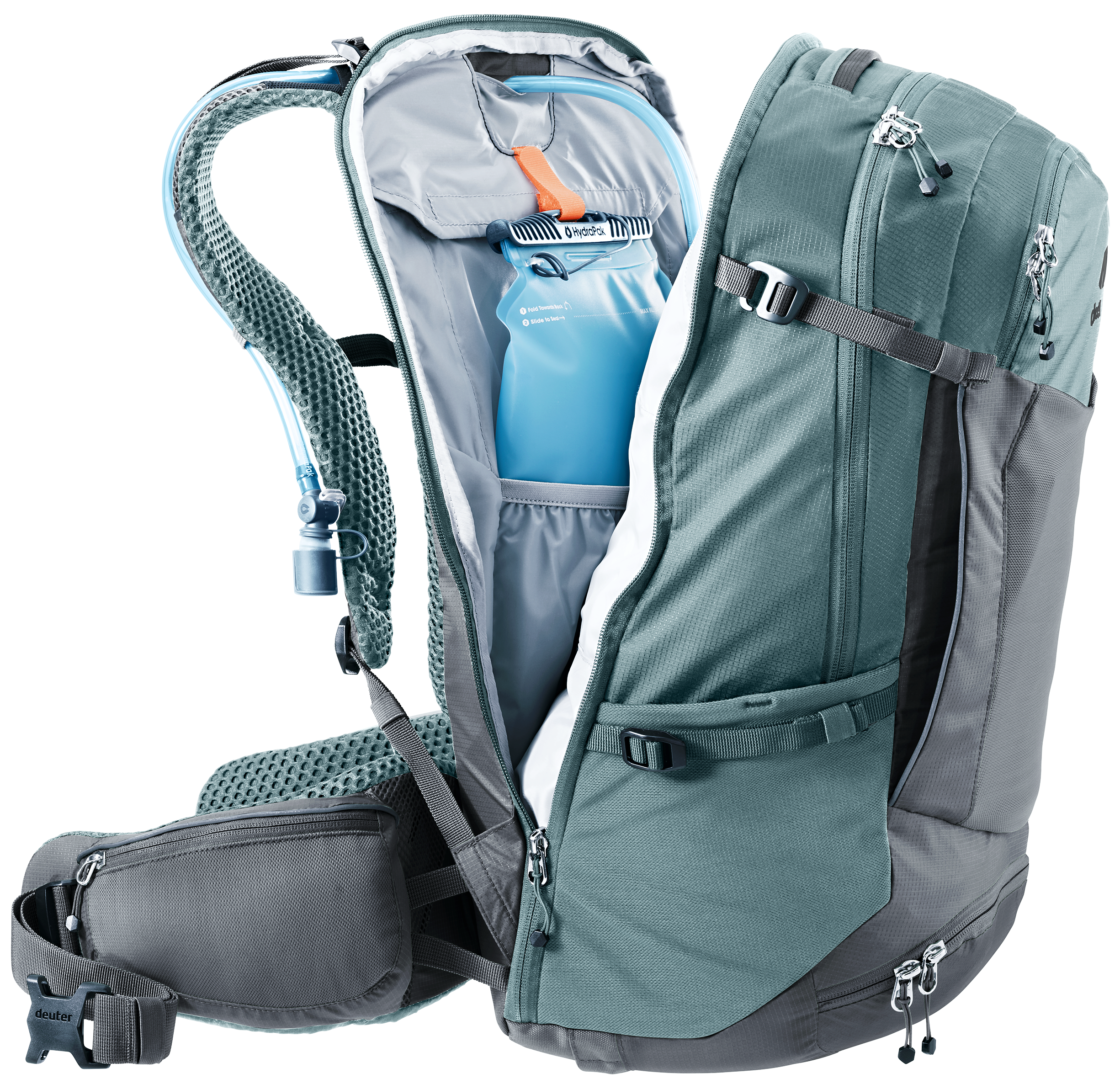 deuter Trans Alpine Pro 28 fietsrugzak graphite-shale