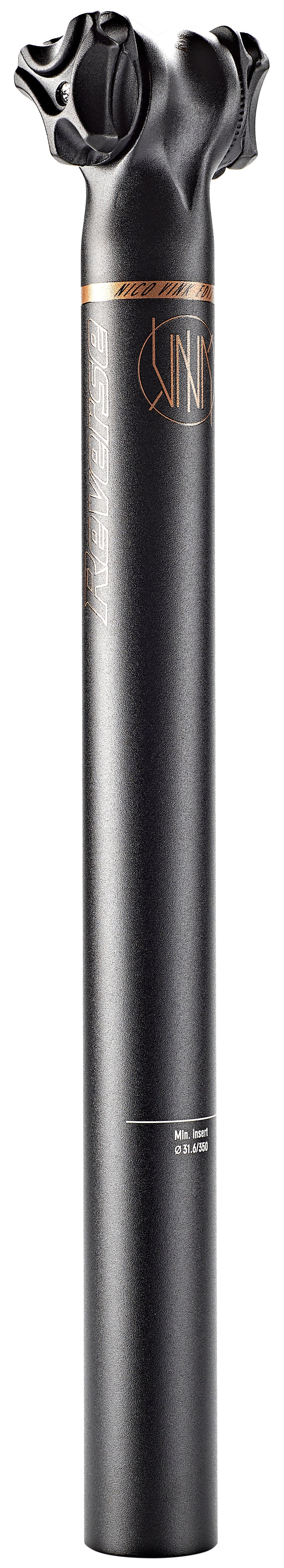 Reverse Nico Vink zadelpen Ø31,6mm zwart/bruin