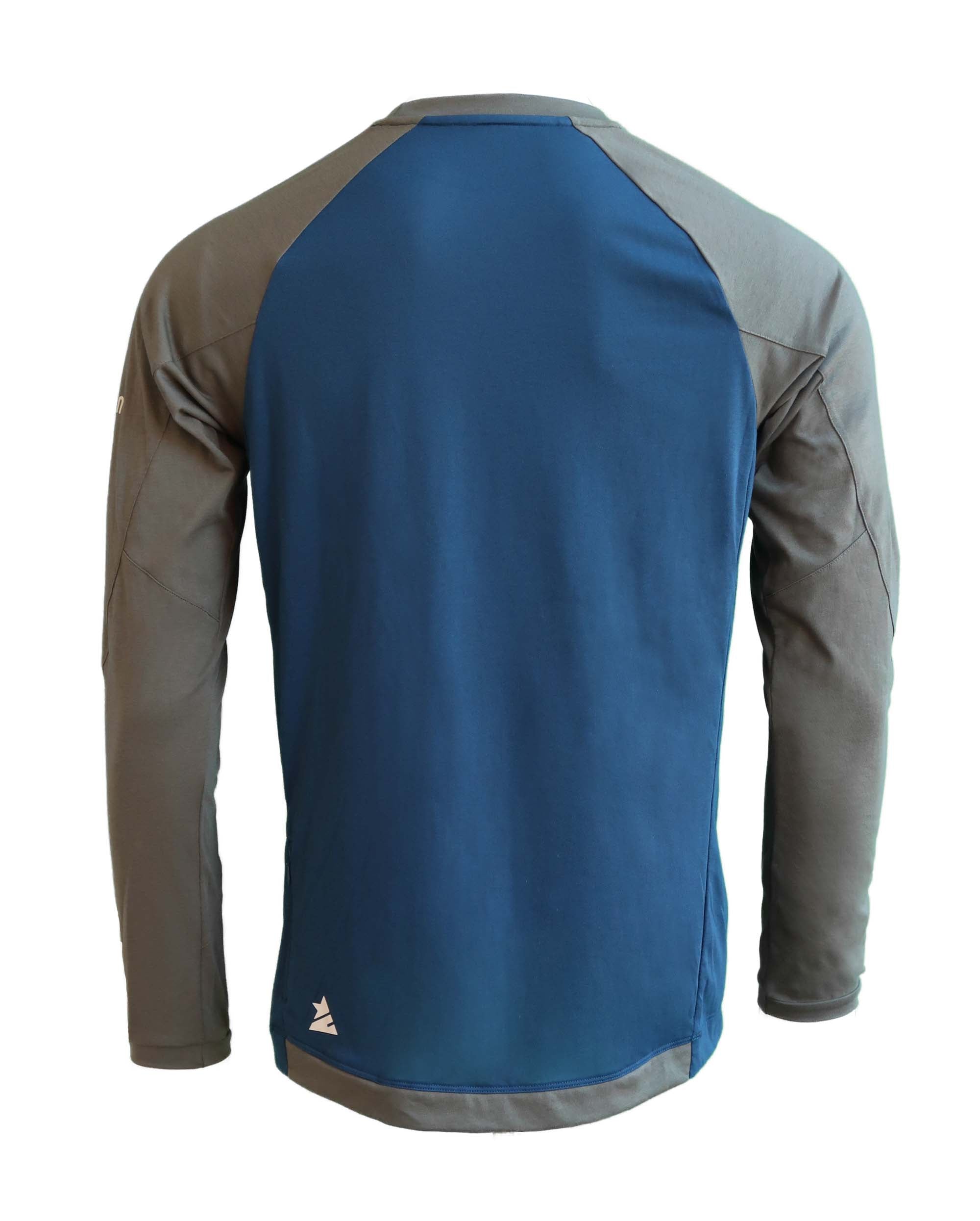 Zimtstern PureFlowz Shirt LS Heren French Navy / Dusty Olive