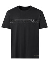VAUDE Heren Fietser T-shirt V zwart/zwart