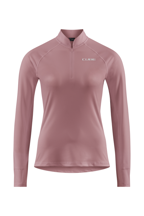 CUBE ATX WS jersey lange mouw met halve rits