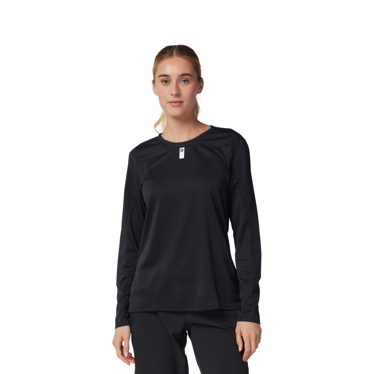 Fox W Defend LS Jersey Zwart