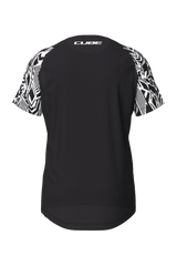 Cube MTB Shirt Razzle Dazzle korte mouw black´n´white