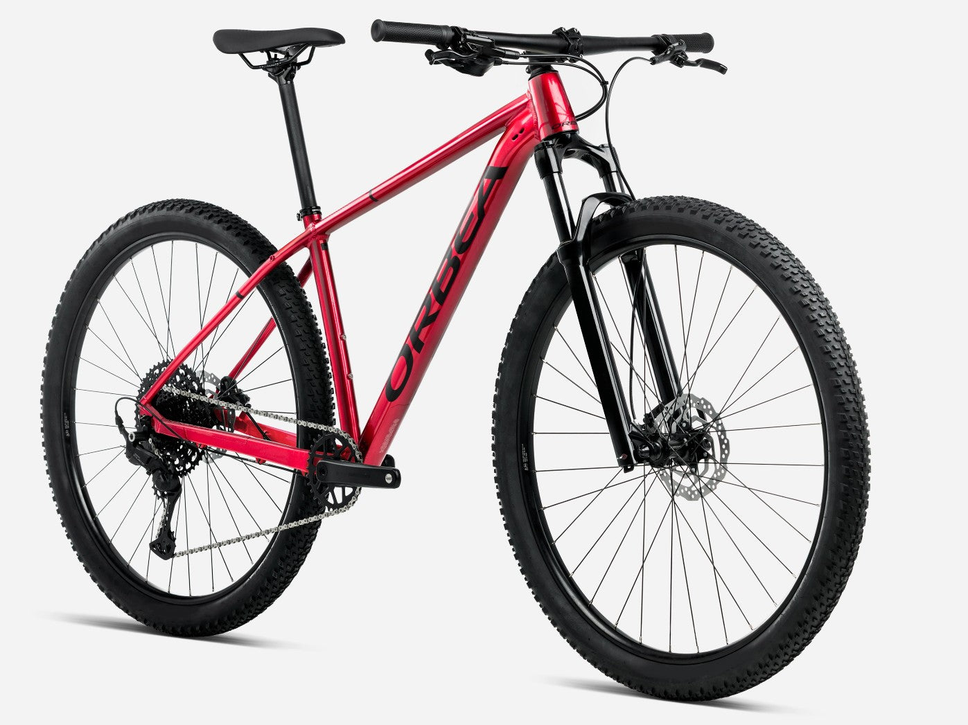 Orbea ONNA 27 50 Burning Red (Gloss) - Zwart (Mat)