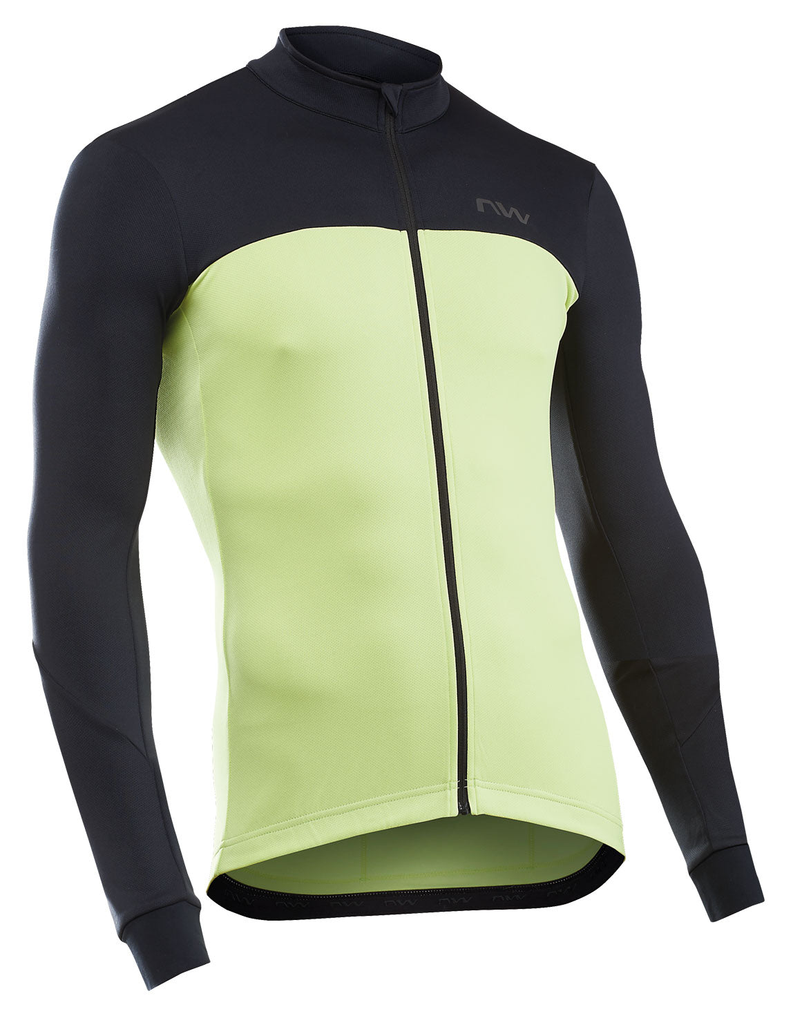 Northwave Force 2 Jersey LS Full Zip Cool Matcha/Zwart