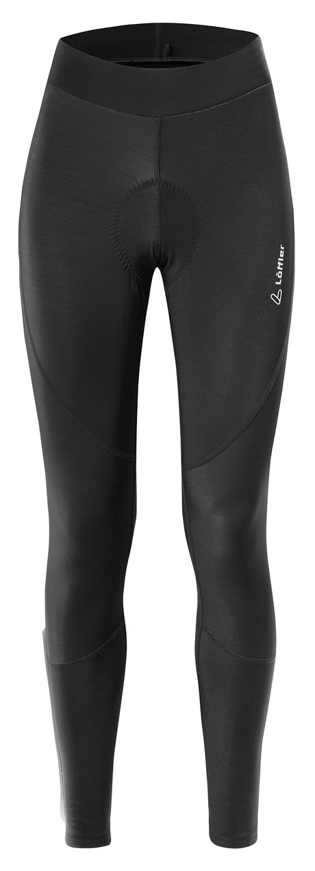 Löffler W Fietstights Thermo Elastisch Zwart