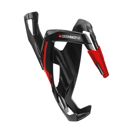 Elite Custom Race Plus Flaschenhalter black glossy/red graphic