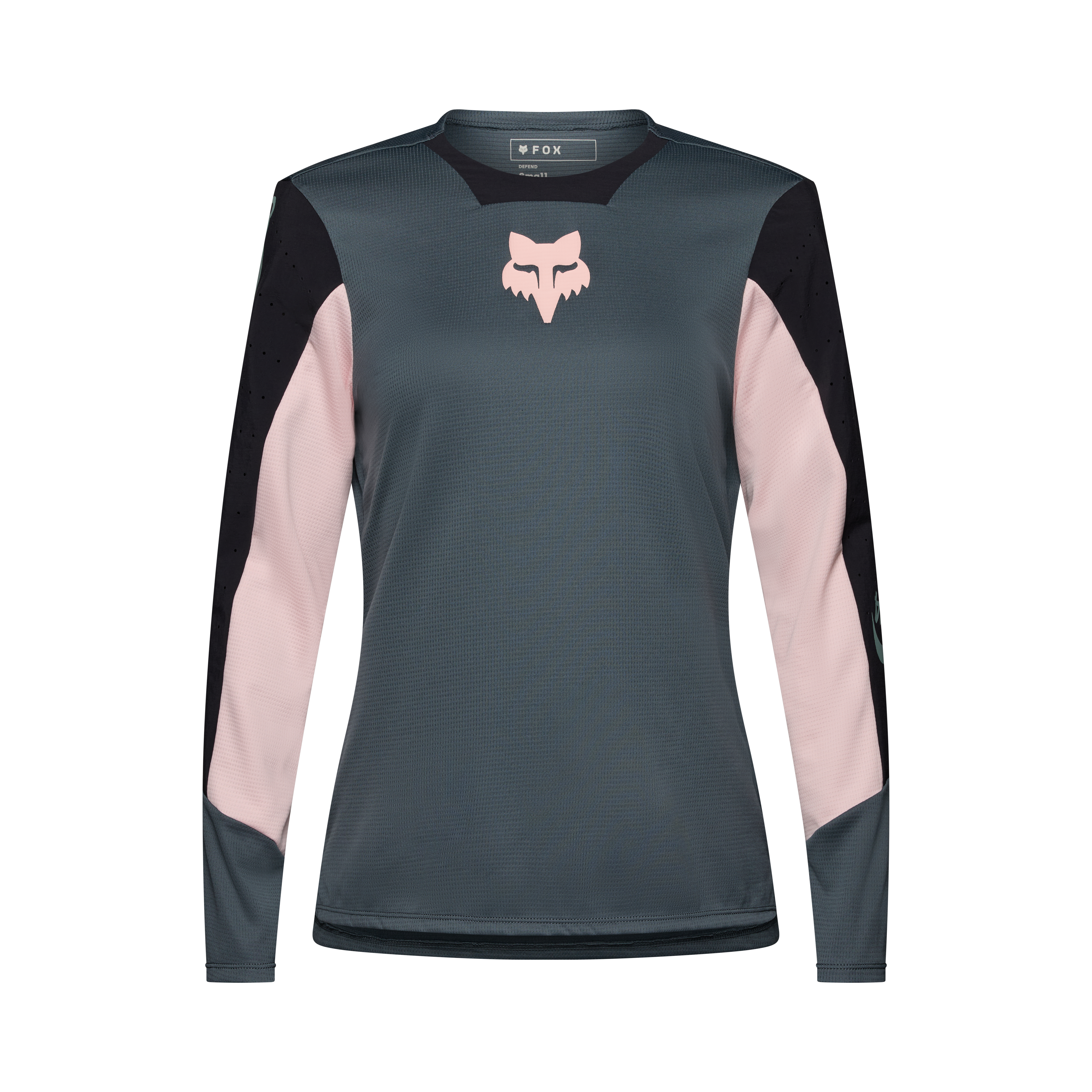 Fox W Defend LS Jersey Creatie Diep Kobaltblauw