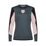 Fox W Defend LS Jersey Creatie Diep Kobaltblauw