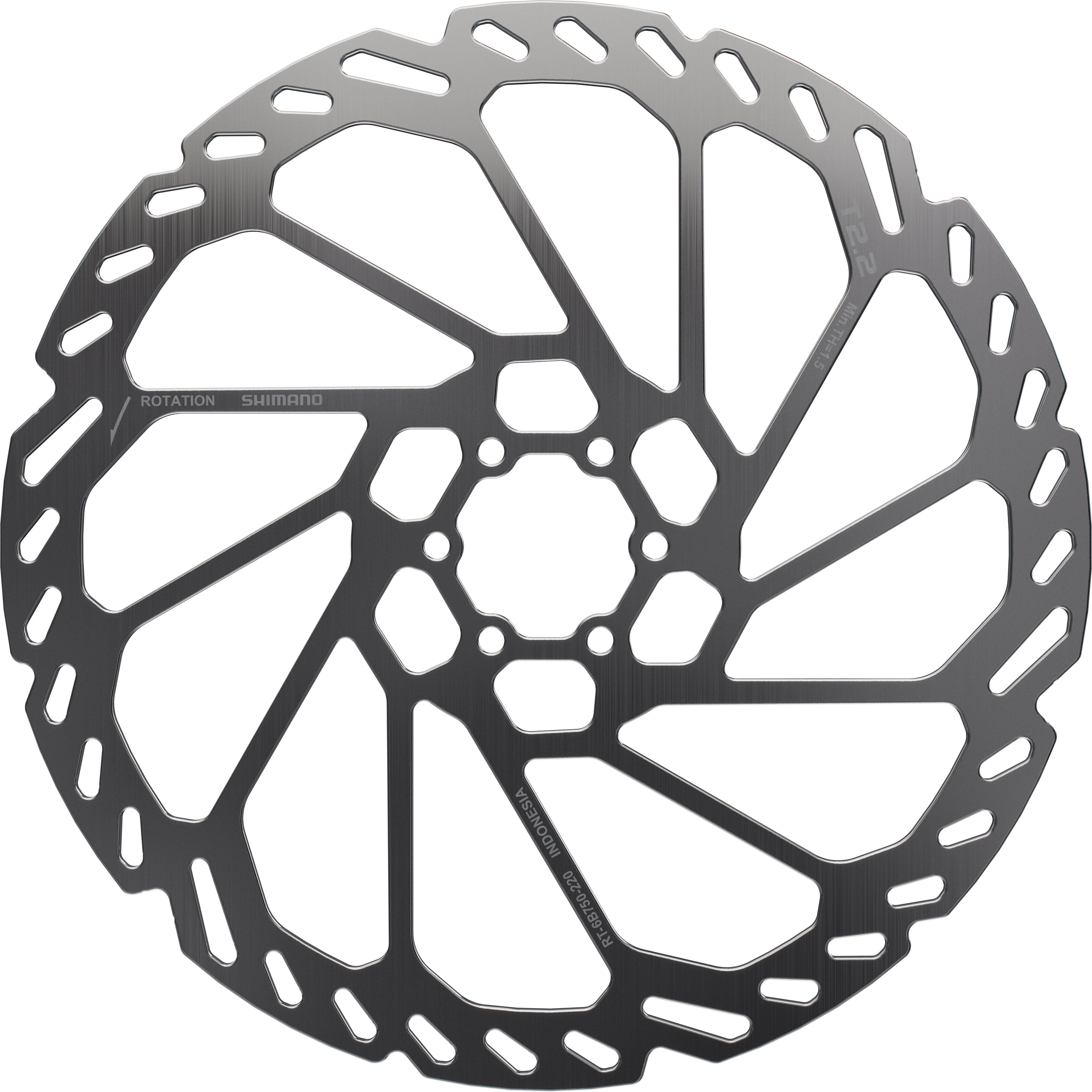 Shimano remschijf RT-6B750 6-gaats, 2,2 mm dikte