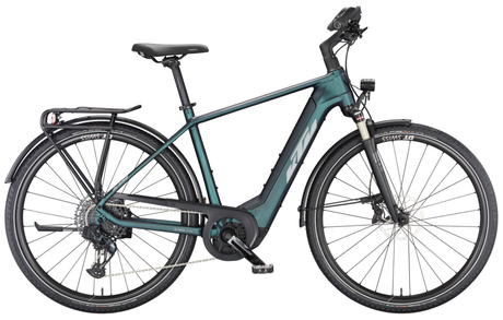 KTM MACINA SPORT 710 Diamant groen paars flip mat (zilver+blauw)