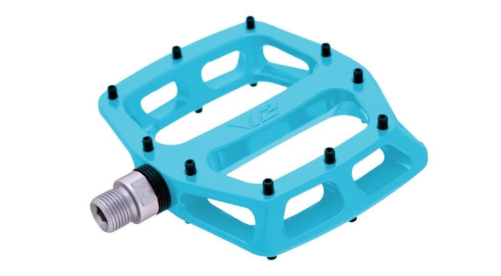 DMR V12 platformpedalen blauw