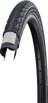 Schwalbe Delta Cruiser Plus Active Draadband 28x1.10" PunctureG E-25 Green Compound Reflex zwart