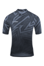 CUBE ATX jersey volledige ritssluiting CMPT korte mouw zwart'n'grijs