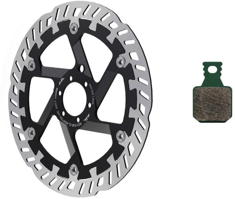 Magura MT eSTOP geoptimaliseerde set met 8.S MDR-P 6-gaats Ø180 mm remschijf en remblokken