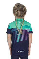 CUBE TEAMLINE Shirt ROOKIE korte mouw blue´n´mint