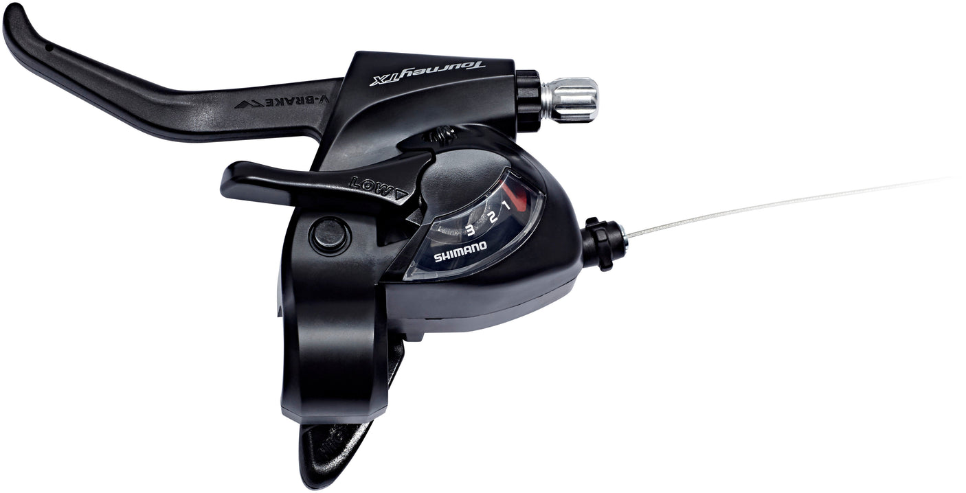 Shimano Tourney TX ST-TX800 schakelhendel/remhendel 3-speed links zwart