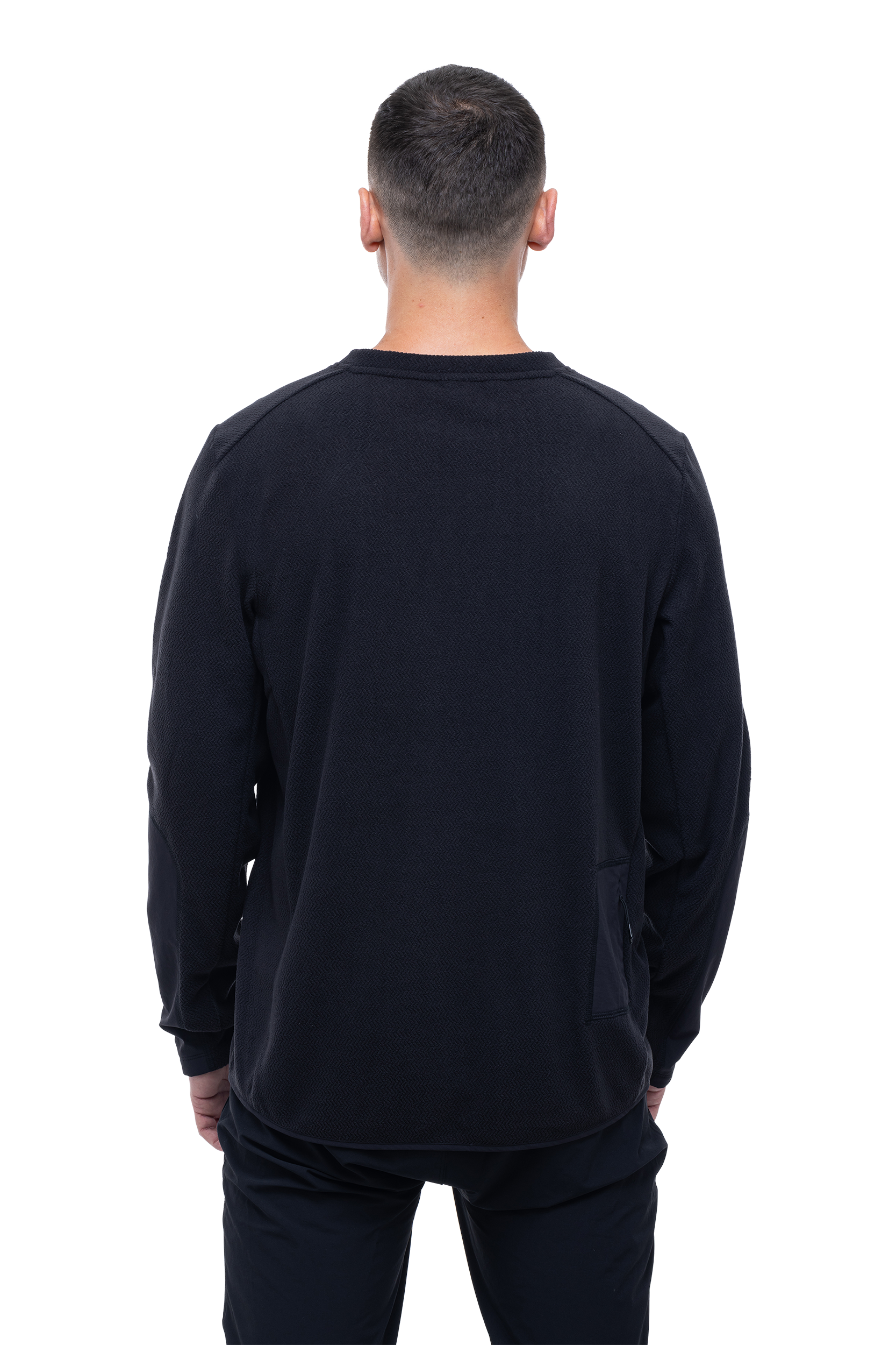 CUBE ATX fleece jersey lange mouw zwart