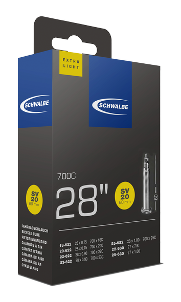 Schwalbe No.20 Binnenband 28" Extralight Road/Triathlon