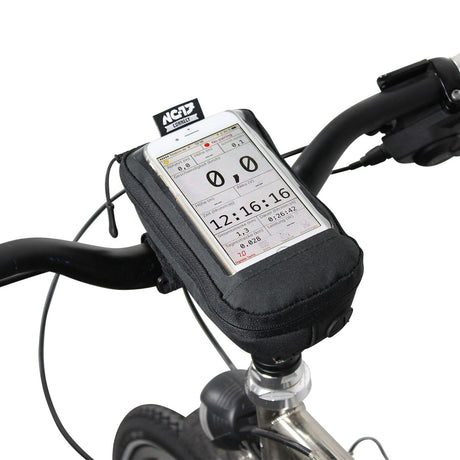 NC-17 Connect Smartphone Tas voor stuurpen, klittenbandsluiting zwart uni