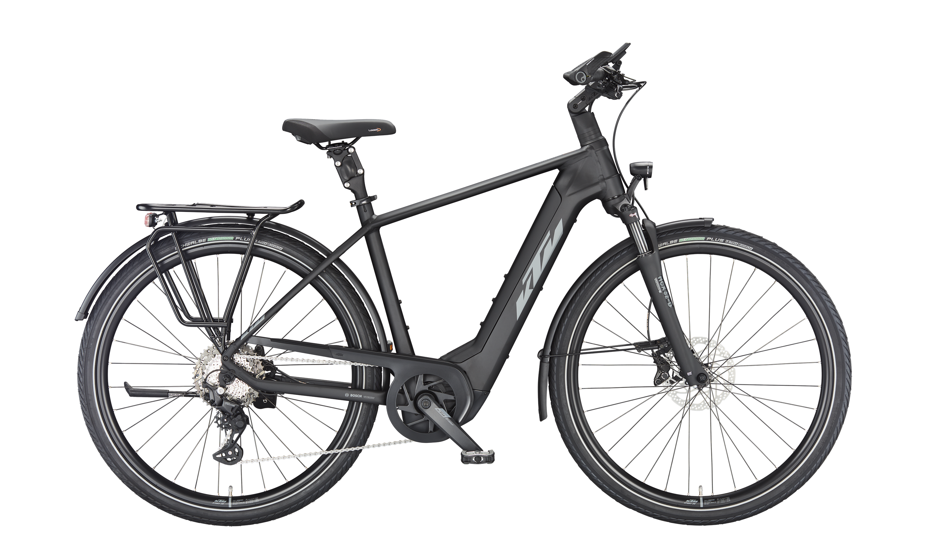 KTM MACINA STYLE 730 Diamant zwart mat (grijs+oranje)