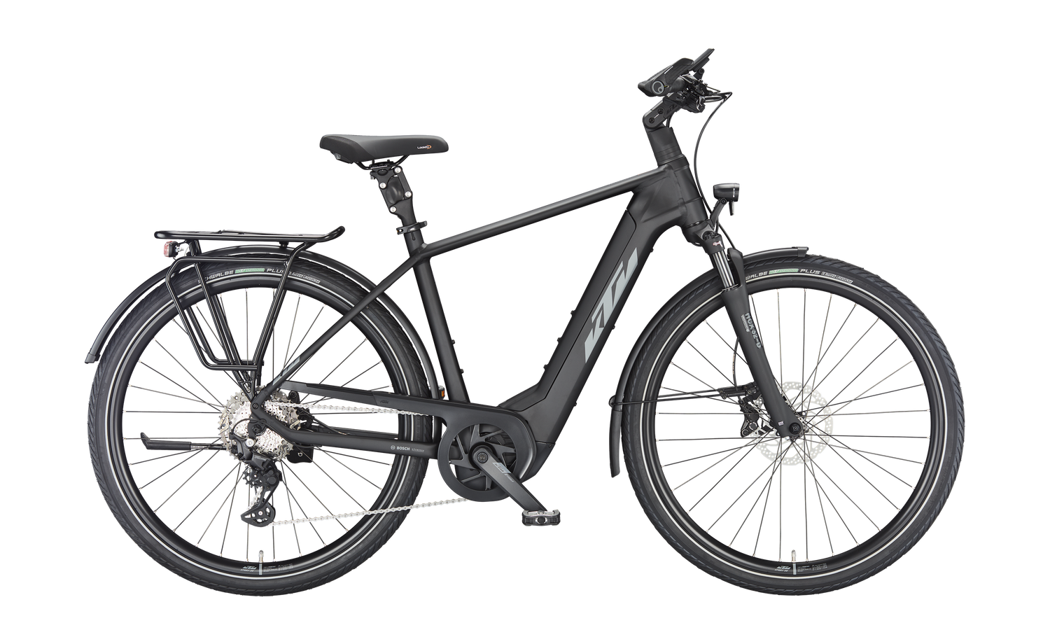 KTM MACINA STYLE 730 Diamant zwart mat (grijs+oranje)