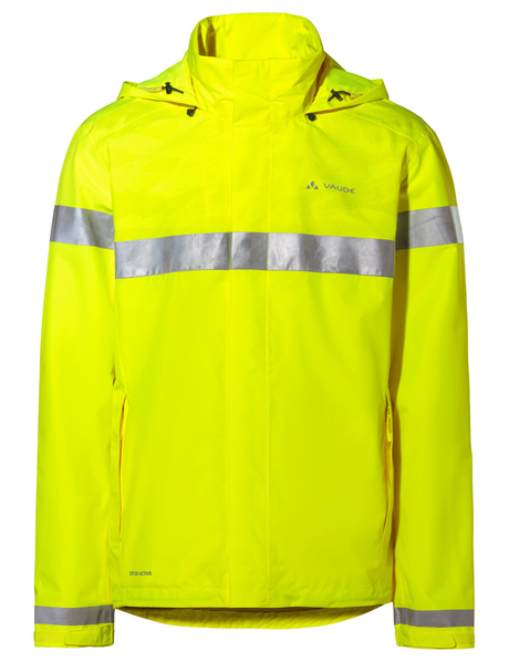 VAUDE Heren Luminum Regenjas geel