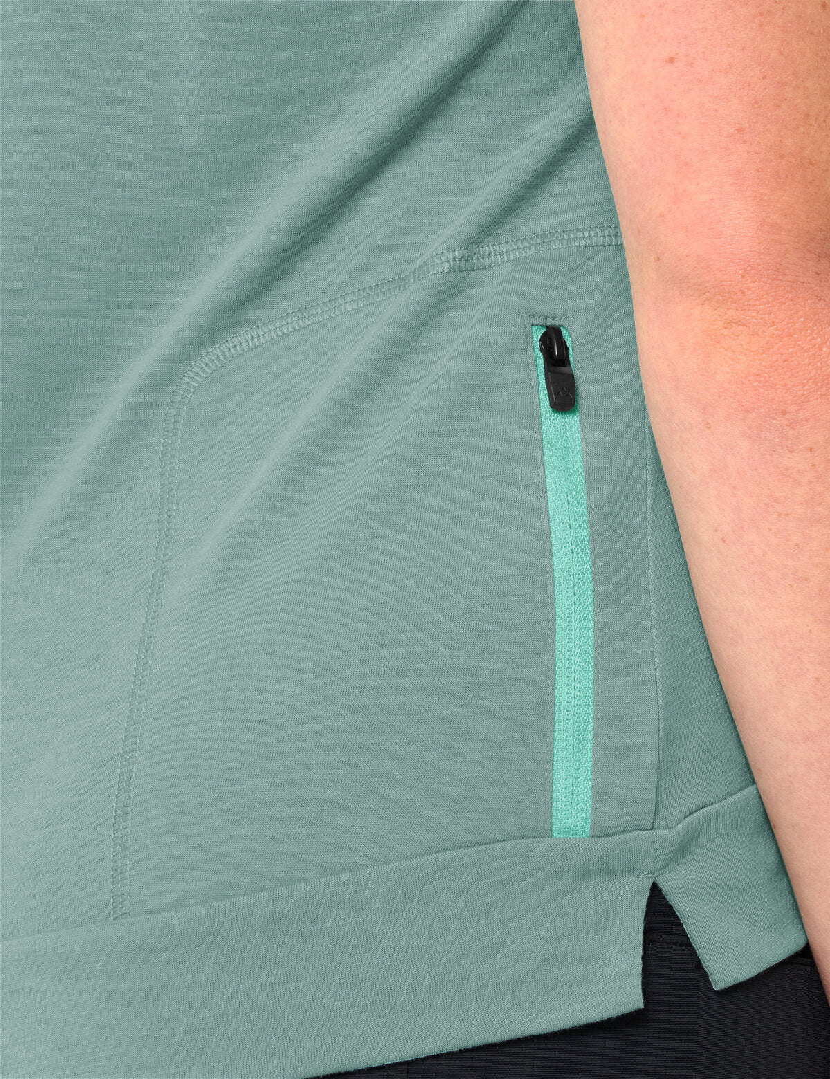 VAUDE Dames Altissimo Q-Zip Shirt dusty fern uni