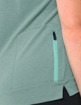 VAUDE Dames Altissimo Q-Zip Shirt dusty fern uni