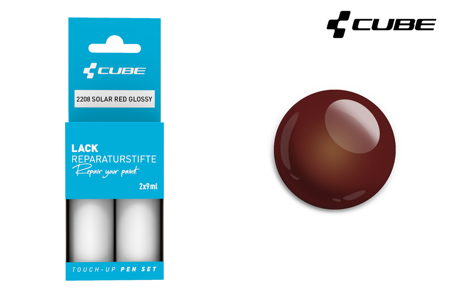 Cube Lakstift Set SOLAR 2208 glanzend rood
