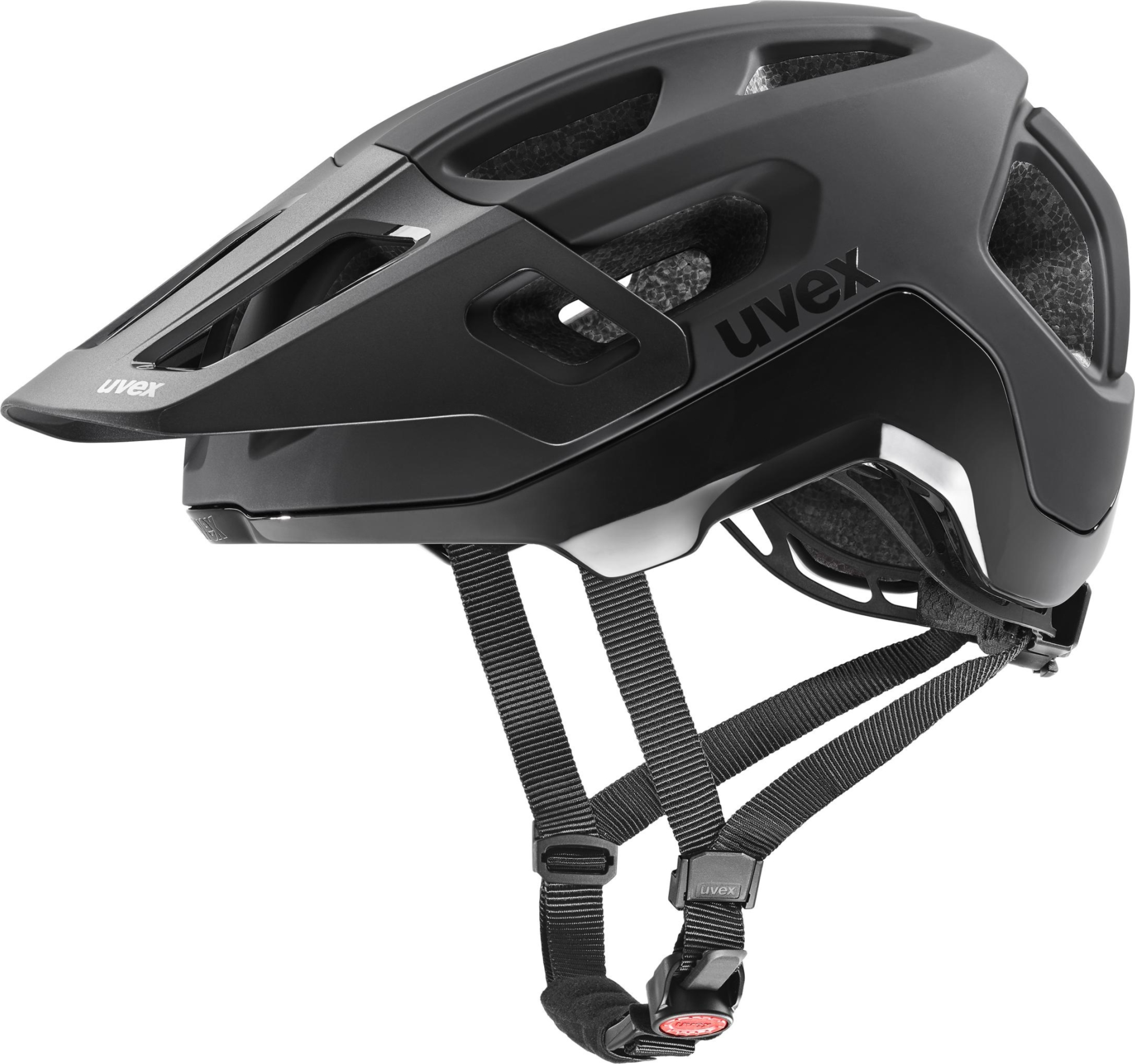 uvex React MTB-helm Zwart Mat