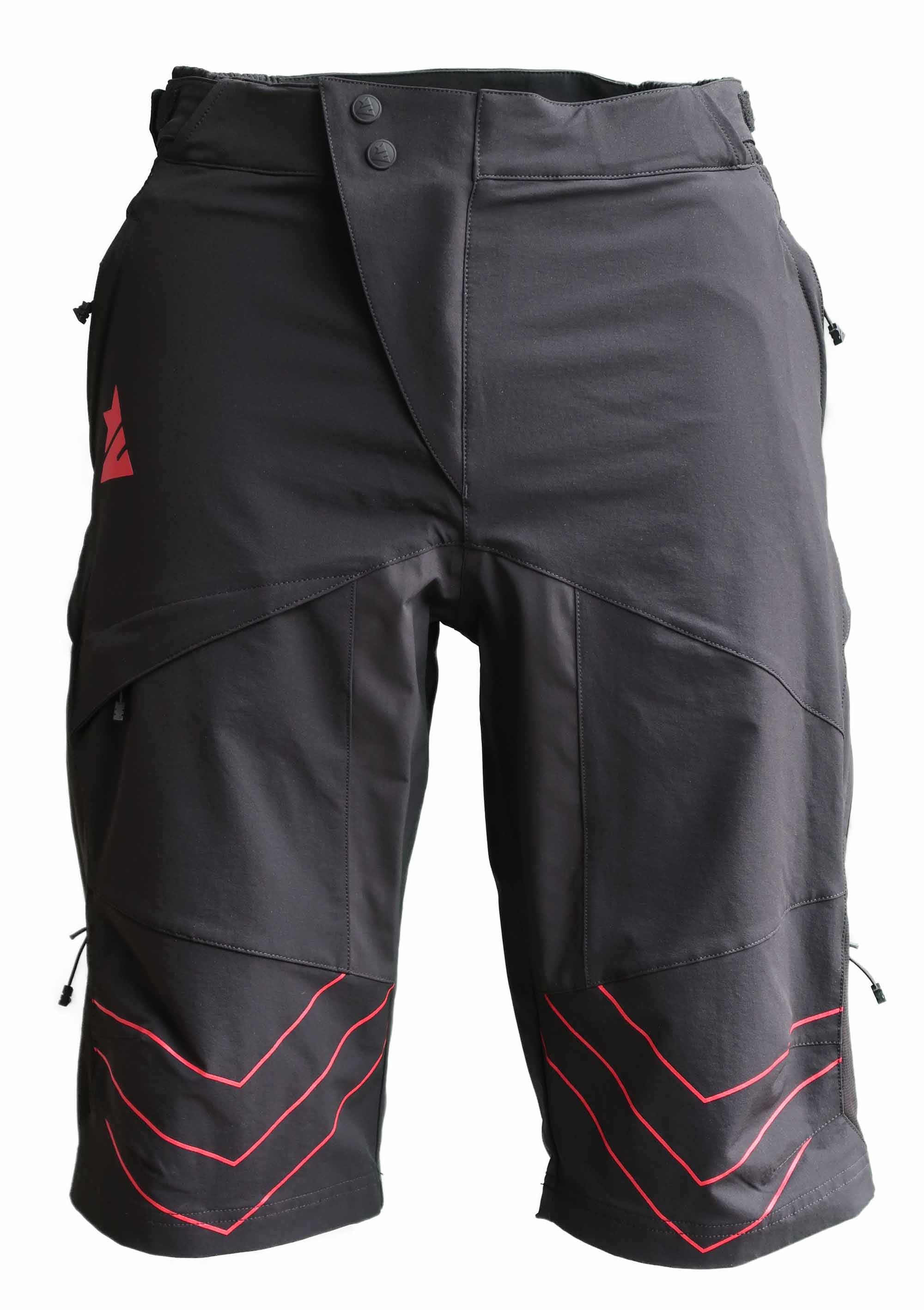 Zimtstern Bulletz Short Men Pirate Black/Jester Red
