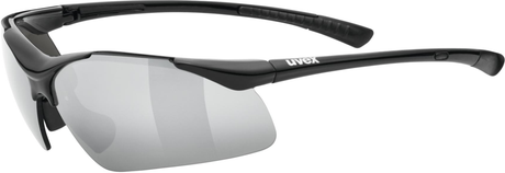 uvex Sportstyle 223 fietsbril Zwart / Lightmirror Zilver