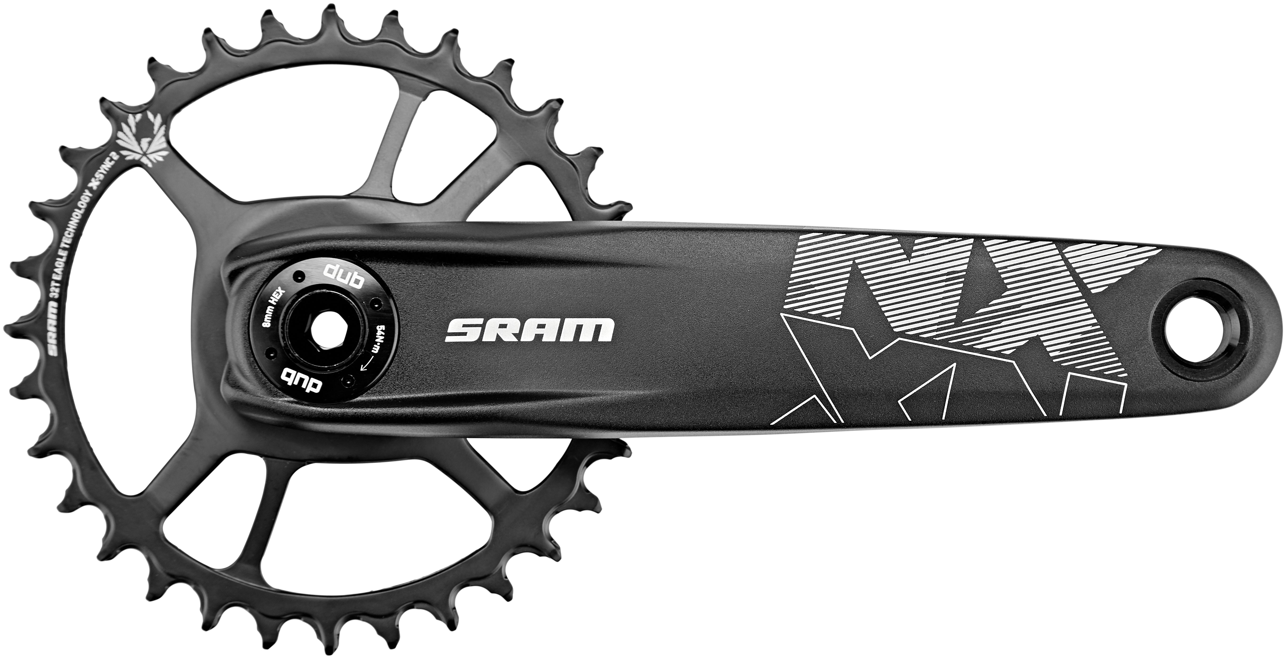 SRAM NX Eagle Boost 148 DUB crank DM X-SYNC 32 tanden 12-speed zwart