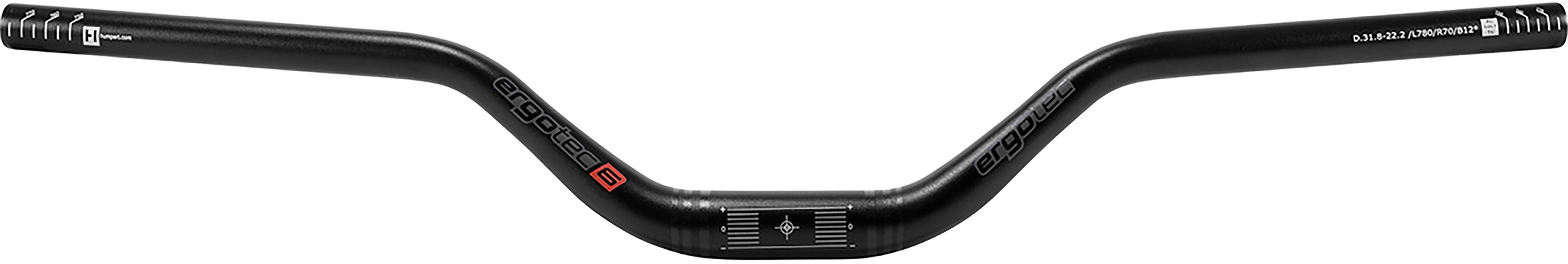 Humpert Ergotec Riser 70 Stuur Ø31,8mm 12° zwart