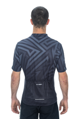 CUBE ATX jersey volledige ritssluiting CMPT korte mouw zwart'n'grijs