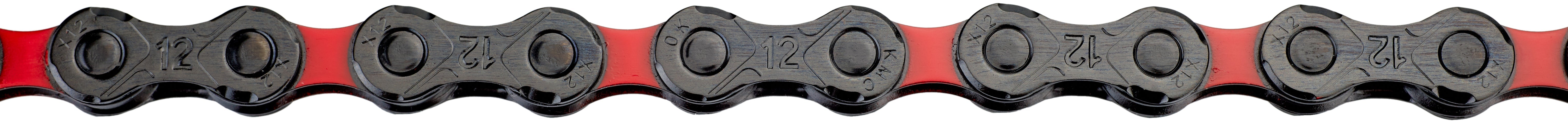 KMC DLC 12 Ketting 12-speed zwart/rood