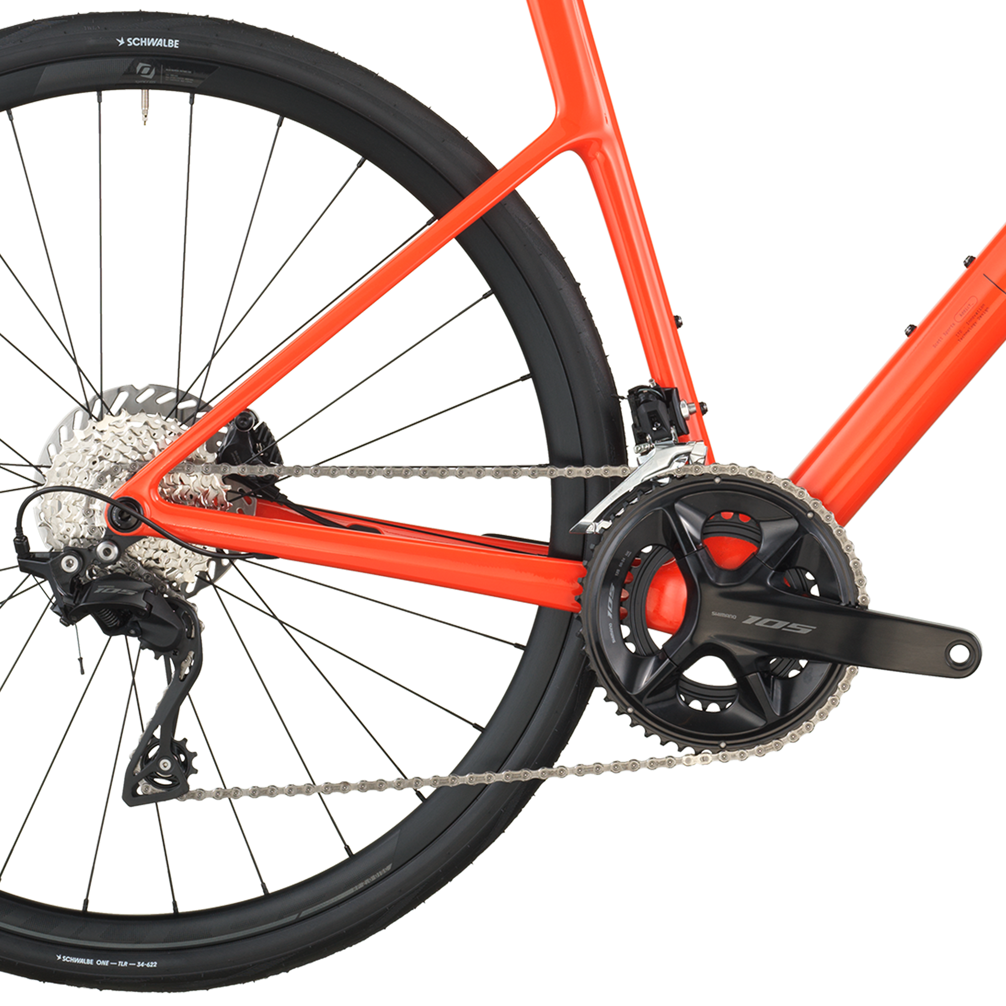 Scott Addict 50 vlammend oranje