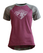 Zimtstern PureFlowz Shirt SS Dames Windsor Wine/Dusty Olive