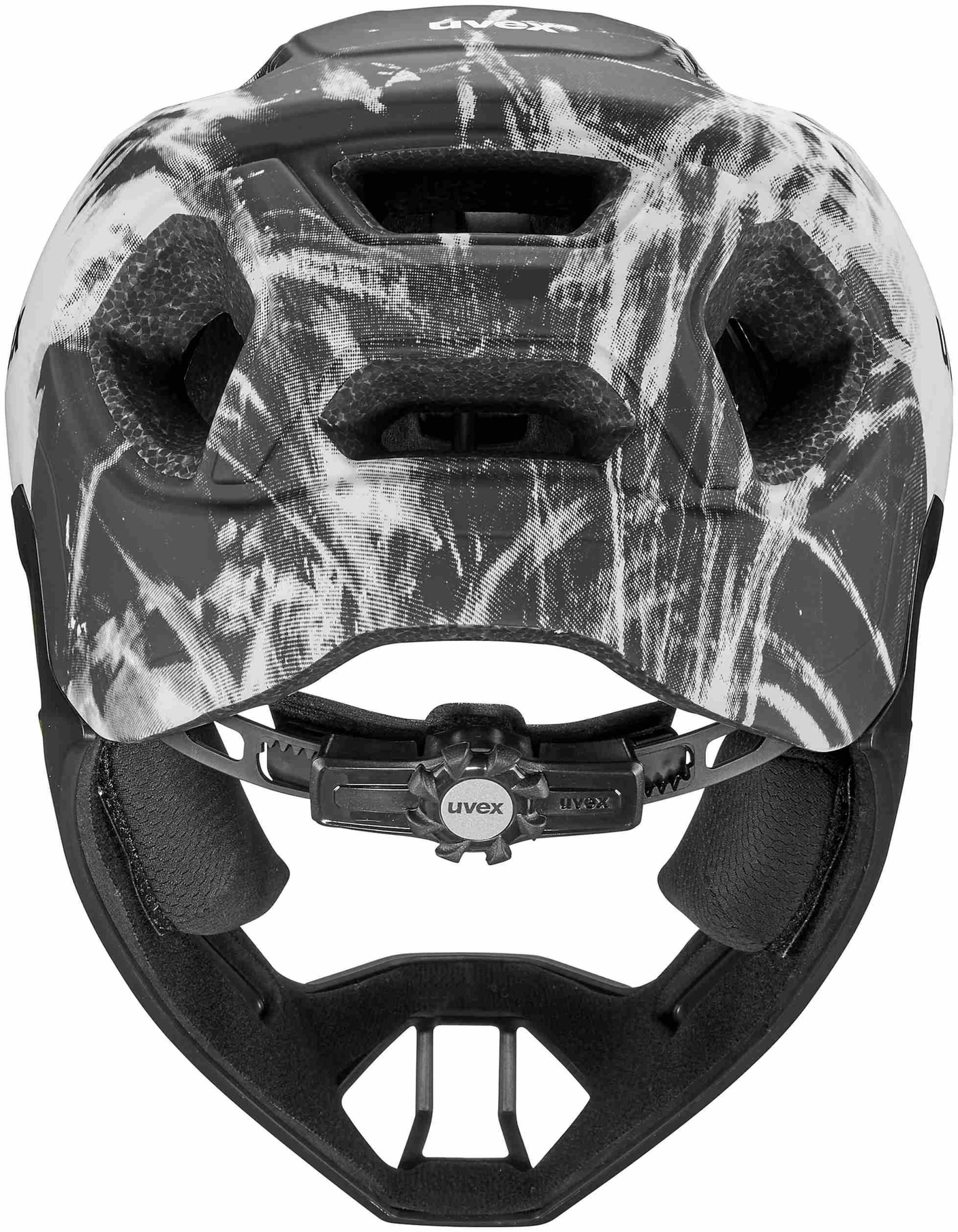 uvex React Jr. Fullface kinderhelm Zwart-Wit Mat